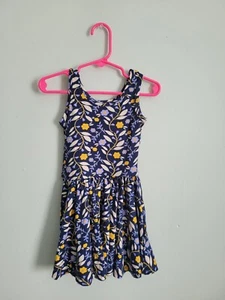 New - 2T Dress Dot Dot Smile Girl's Toddler Blue Floral Twirl Tank - Picture 1 of 2