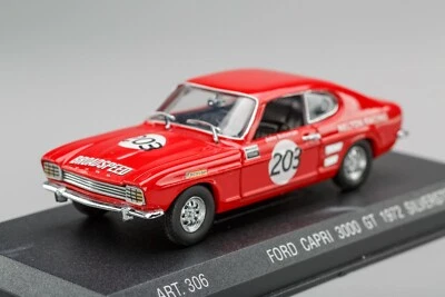 Ford Capri 3000 GT Coupé #203 John Bateman Silverstone 1972 DETAIL CARS 1:43 - Immagine 1 di 4