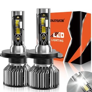 H4 9003 LED Headlight High/Low Beam Bulbs 6500K Super Bright White Set - Foto 1 di 8