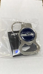 Seattle Seahawks Bottle Opener Key Chain Decal Emblem Keychain Football - Picture 1 of 7