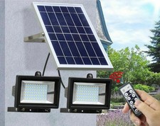 12W night sensor Solar Light LED Flood Lamp indoor and Outdoor Garden Spotlights