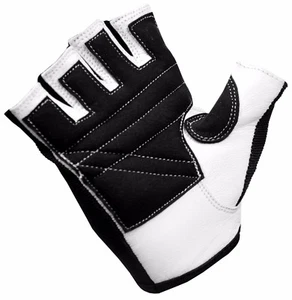 WEIGHT LIFTING PADDED LEATHER GLOVES FITNESS TRAINING BODY BUILDING GYM SPORTS - Picture 1 of 1