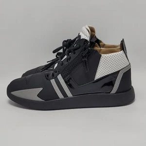 Zapatilla deportiva de cuero Giuseppe Zanotti para hombre Runner Renew blanca y negra media talla 40 - Imagen 1 de 16
