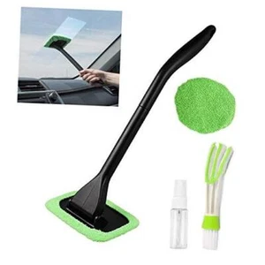 Car Window Cleaner,Windshield Cleaning Tool Inside 19 Inch (Green-Rectangle) - Picture 1 of 7