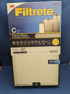 3M Filtrete TRUE HEPA Air Purifier Filter 1150097 Size B Allergen Odor Defense - Picture 1 of 1