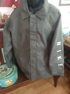 Vintage Nike Spelled out Reversible Windbreaker Jacket Gray/Burgundy XLT Read!! - Picture 1 of 5