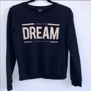 Joe Boxer Black Crew neck Motivation sweater Size Medium - Picture 1 of 6