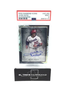 JUAN SOTO 2022 Diamond Icons Auto 20/25 AC-JSO PSA 9 WASHINGTON NATIONALS - Picture 1 of 2