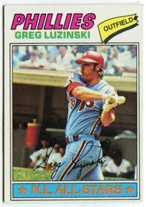1977 Topps #30 Greg Luzinski Philadelphia Phillies - Imagen 1 de 2