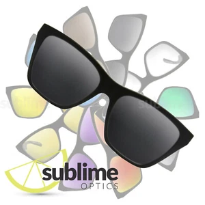 Black (Dark Grey) NON POLARIZED Replacement Lenses for Von Zipper Booker - Picture 1 of 5