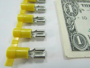 48 terminales de engarce conector eléctrico rápido amarillo 1/4 hembra DV10-250 - Imagen 1 de 7