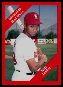 1989 Cal League Will Taylor Riverside Red Wave - Picture 1 of 2