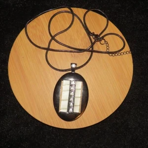 Pretty Long Artwork Geometric Artistic Boho Statement Pendant Necklace NEW - Picture 1 of 6