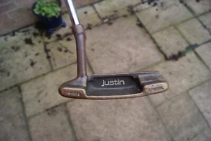 q BEN SAYERS JUSTIN H-083 Special Anser Style Vintage Bronze Putter 35" - Picture 1 of 4