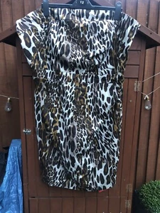 Animal print strapless dress by SO FABULOUS size 28 BNWT - Picture 1 of 5