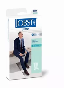 Jobst For Men Compression Knee Socks 8-15 mmHg Therapeutic Supports Casual Ribbe - Picture 1 of 2