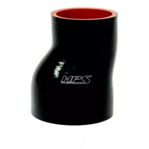 HPS Silicone Offset Straight Reducer Coupler Hose 3-1/2" - 4" ID 4" Length Black - Picture 1 of 5