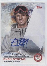 2014 Topps US Olympic & Paralympic Team and Hopefuls Auto Evan Strong #79 Auto