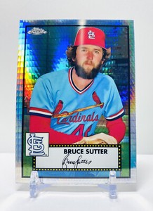 BRUCE SUTTER 2021 Topps Chrome Platinum 70th Anniversary Prizm Refractor