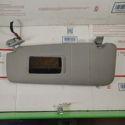 04-10 Parasol izquierdo conductor BMW 525i 528i 530i con espejo retrovisor iluminado OEM gris Foto 1 de 4