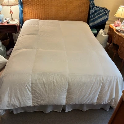 Edredón o edredón King plumón de ganso 100 % tela de algodón 108 x 98 pulgadas Foto 1 de 4