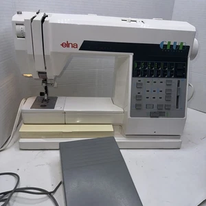 Elna Club Computer Sewing Machine 500 Working W/foot Pedal & Accessories Tested - Picture 1 of 24