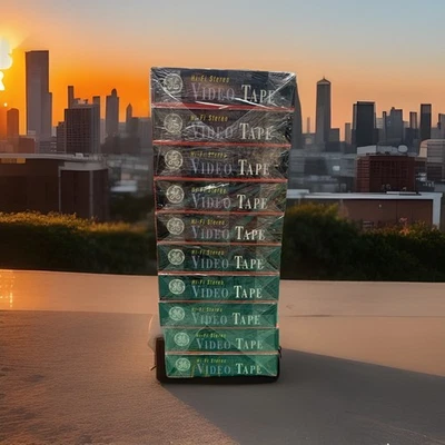 GE Hi-Fi Stereo T-120 Grado Premium Cintas de Video VHS en Blanco Nuevo Lote (10) Foto 1 de 4