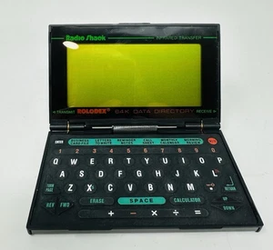 Directorio de datos de bolsillo Radio Shack 64k de colección ROLODEX EC-339 SIN PROBAR - Imagen 1 de 5