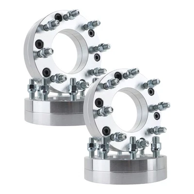 FOR CHEVROLET SILVERADO 1500 4PCS WHEEL SPACERS 2" 6X5.5 TO 8X6.5 M14X1.5 108MM - Image 1 of 4