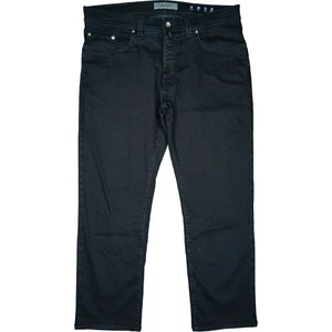 Pierre Cardin 26 L28 Jeans Hose Schwarz Herren Lyon Tapered super Stretch W38 XL - Picture 1 of 5
