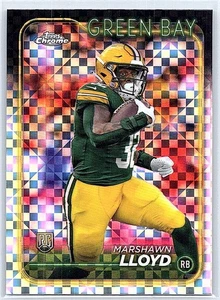 2024 Topps Chrome #251 MarShawn Lloyd X-Fractor - Picture 1 of 2