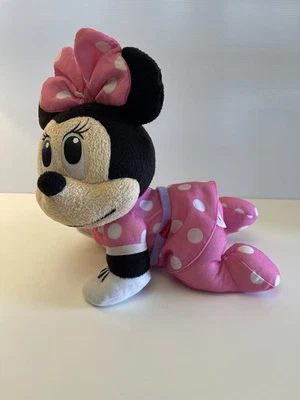 Disney Baby Minnie Mouse Musical Crawling Pal Pelúcia-TESTADO Baterias Incluídas - Imagem 1 de 3