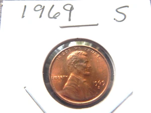1969 (S) Lincoln Penny - Bild 1 von 2