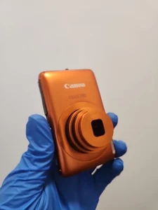 Canon IXUS 130 14.1MP PC1472 Digital Camera Orange Rare Working Read Notes - Picture 1 of 21