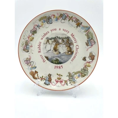 Plato de Navidad Wedgwood Peter Rabbit 1985 Foto 1 de 4