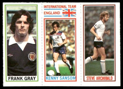 1981 Topps English League EPL Steve Archibald/Kenny Sanson/Frank Gray Tottenham - Image 1 of 2