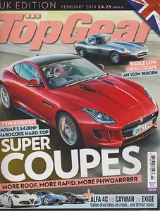BBC TOP GEAR UK MAGAZINE Feb 2014, SUPER COUPES. - Picture 1 of 1