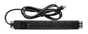 Penn Elcom Rack Mount PDU 6 Outlets Power Distribution PDU-US-6B - Picture 1 of 1
