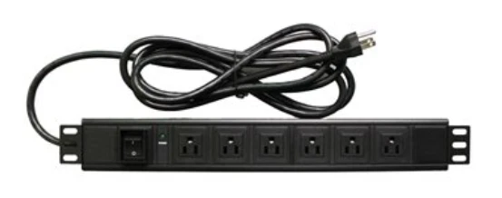 Penn Elcom Rack Mount PDU 6 Outlets Power Distribution PDU-US-6B - Image 1 of 1