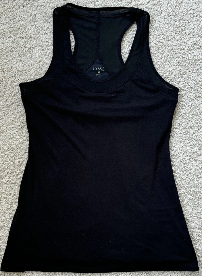 EUC LYSSÉ Dri-Fit 内置支撑运动身体胸罩背心运动服弹力 M — 第 1/4 张图片