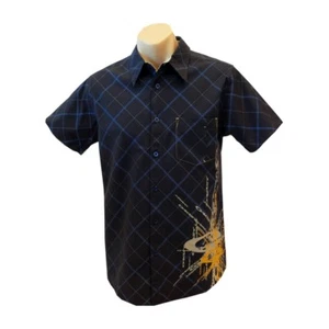 OAKLEY MENS DRESS CASUAL SHIRT BURST NAVY BLUE SIZE S or M RRP$ 79 NEW - Picture 1 of 1