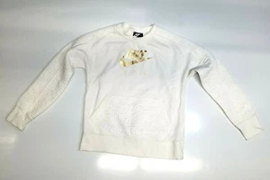 Nike Air Girls Sweater Sleeve Gold Swoosh Size M - Picture 1 of 11