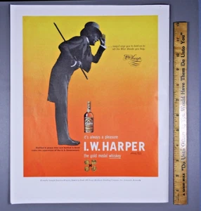 1945 anuncio impreso - whisky bourbon recto I. W. Harper Kentucky - Imagen 1 de 2