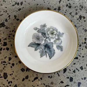 Royal Worcester Trinket Dish Blue Flowers - Picture 1 of 4