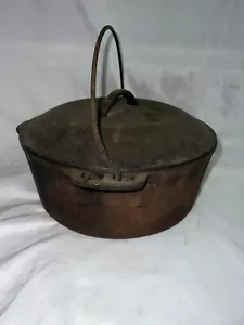 VINTAGE GRISWOLD WAGNER WARE DOPPIO LOGO 5 QT GHISA FORNO OLANDESE CON COPERCHIO - Foto 1 di 7