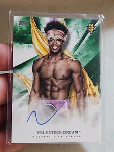 2019 TOPPS WWE UNDISPUTED NXT VELVETEEN DREAM GREEN #02/50 AUTOGRAPH AUTO - Bild 1 von 3