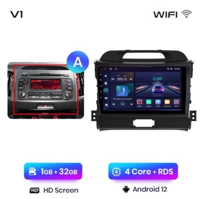 Autoradio Kia Sportage 2010-2016 1G+32GB 4Core BT WIFI RDS GPS Oferta Especial. - Imagen 1 de 4