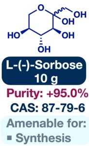 L-Sorbose || CAS: 87-79-6 || 10 g || Purity: +95.0% - Picture 1 of 2