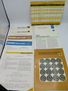 Vintage 1970s Kodak Document Lot Photosensitive Resists Plates Data Release - Picture 1 of 10
