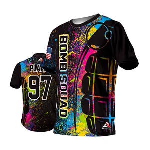 Maglia Sportiva Personalizzata Uomo Donna - Bomb Squad Neon - Softball - Foto 1 di 7